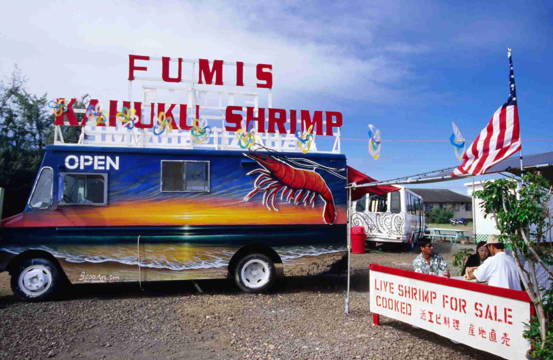 The delectable specialty of Kahuku: Shrimp trucks - Circle Tour
